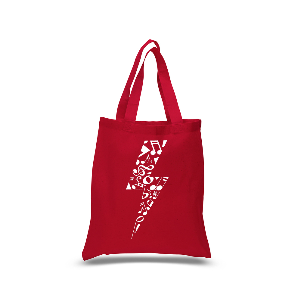 Small Word Art Tote Bag - Lightning Bolt